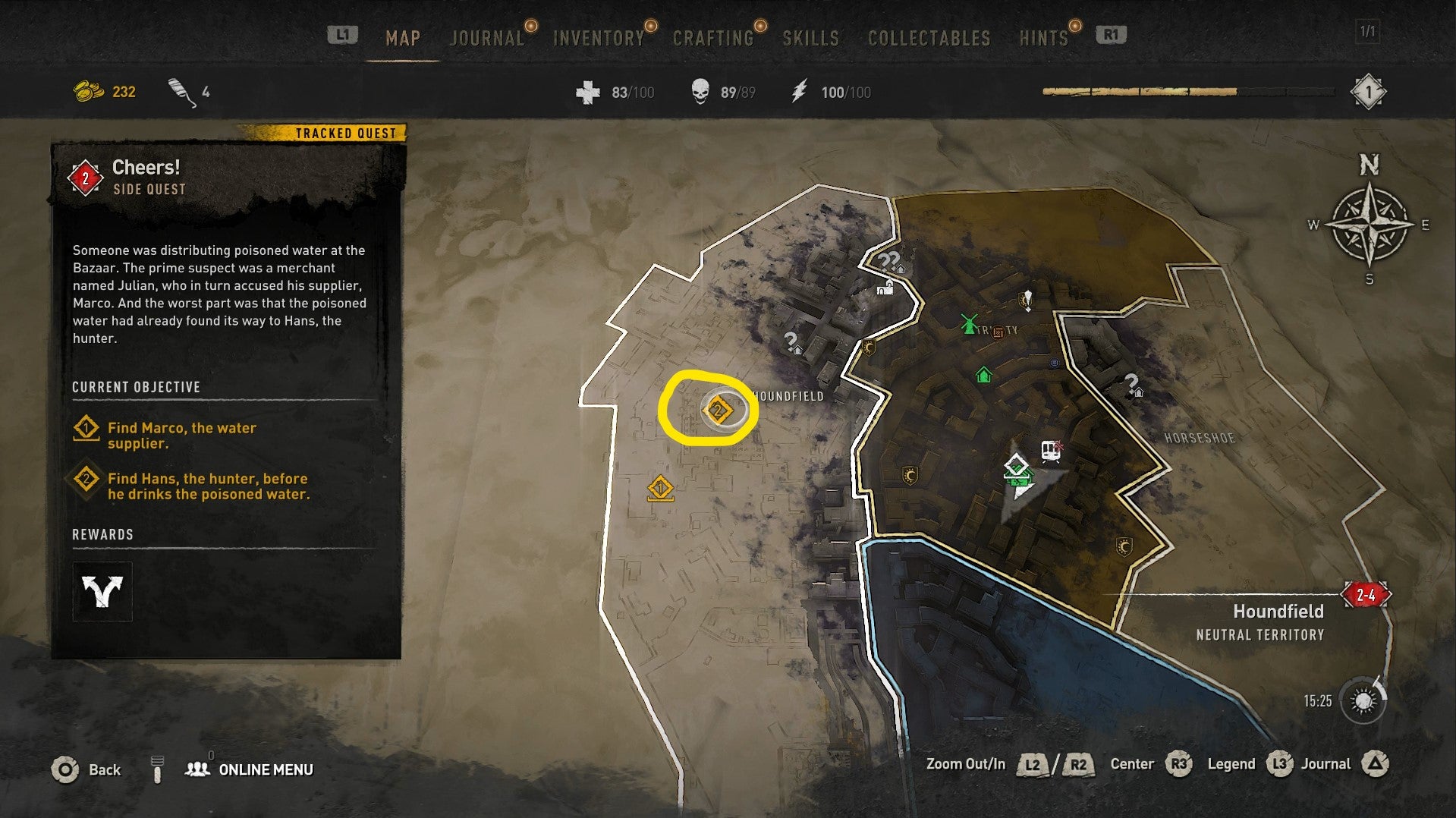 Dying Light 2 Cheers  Walkthrough   Should you side with Julian or Marco in the water quest  - 81