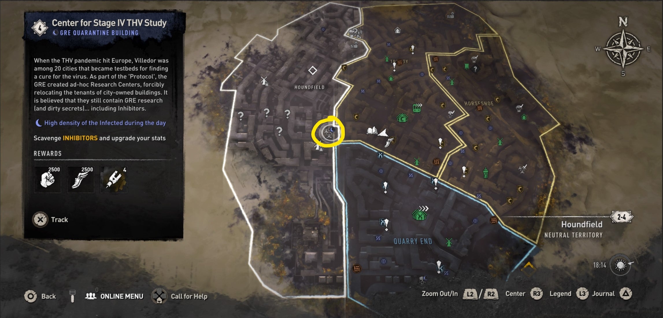Dying Light 2 GRE Quarantine Locations   How do you complete GRE Facilities  - 94