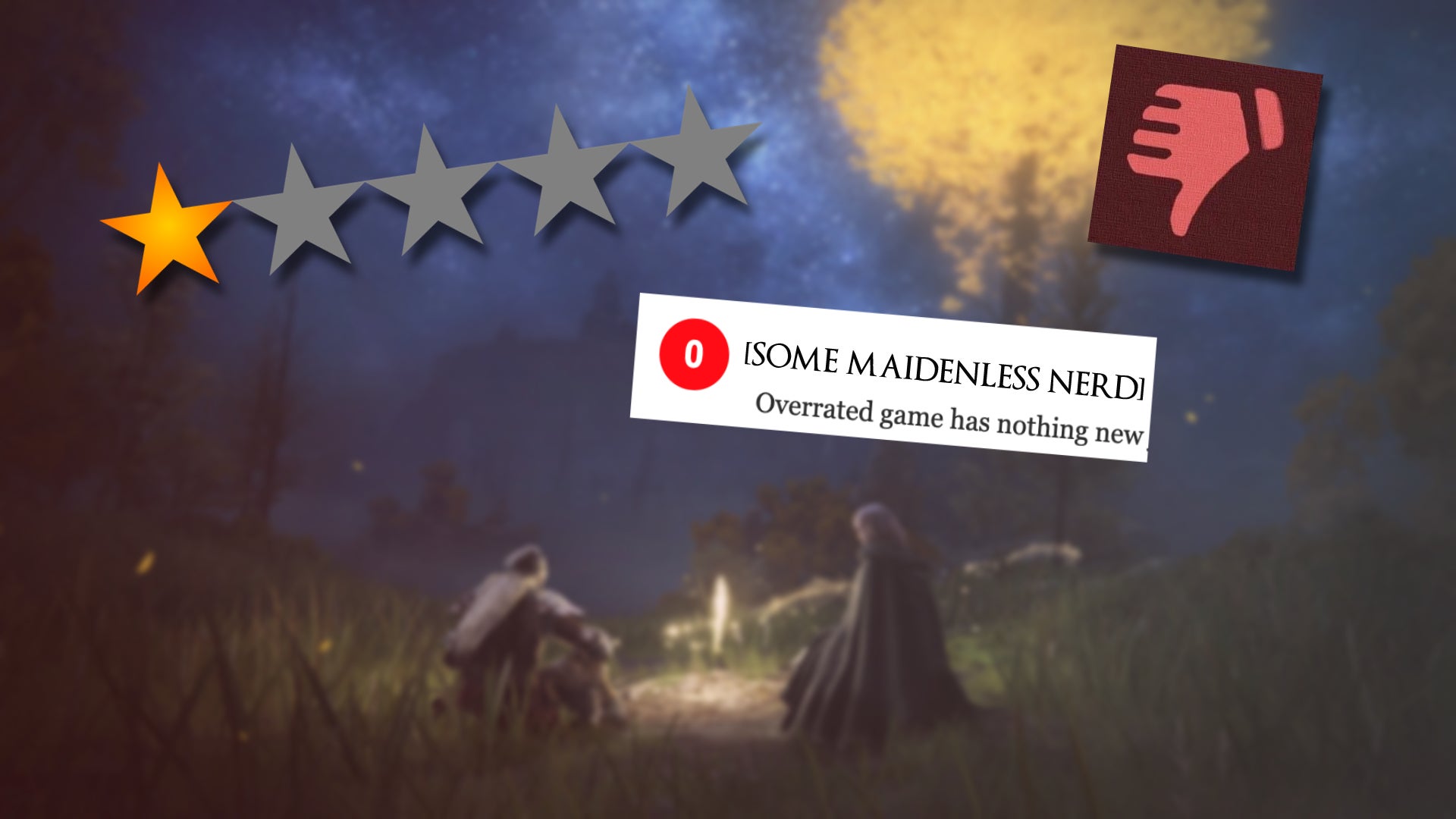 Image for Is Elden Ring a bad game? We investigate the lowest scoring user reviews