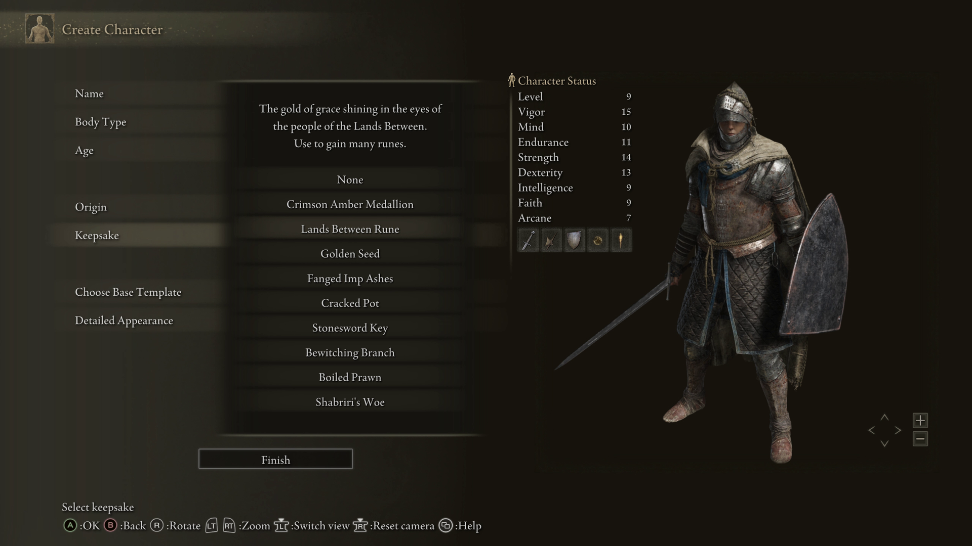What’s the best Keepsake to choose in Elden Ring character creation