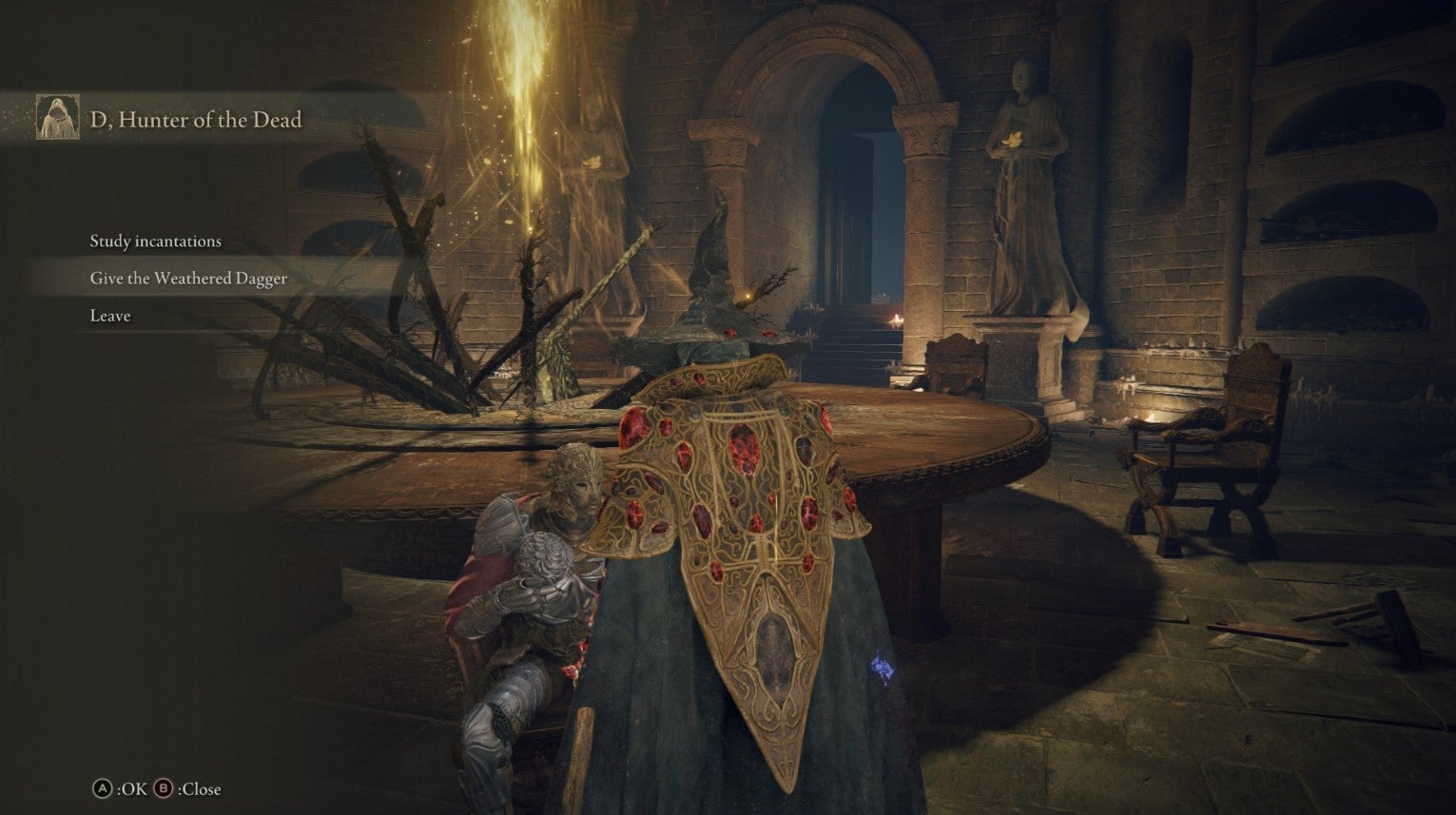 Elden Ring Fia Quest  Where to use the Carian Inverted Statue and get the Mending Rune of the Death Prince - 40
