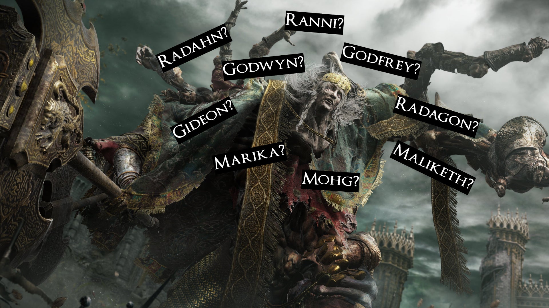 Image for I hate how the stupid bosses in Elden Ring are all named after GRRM's initials