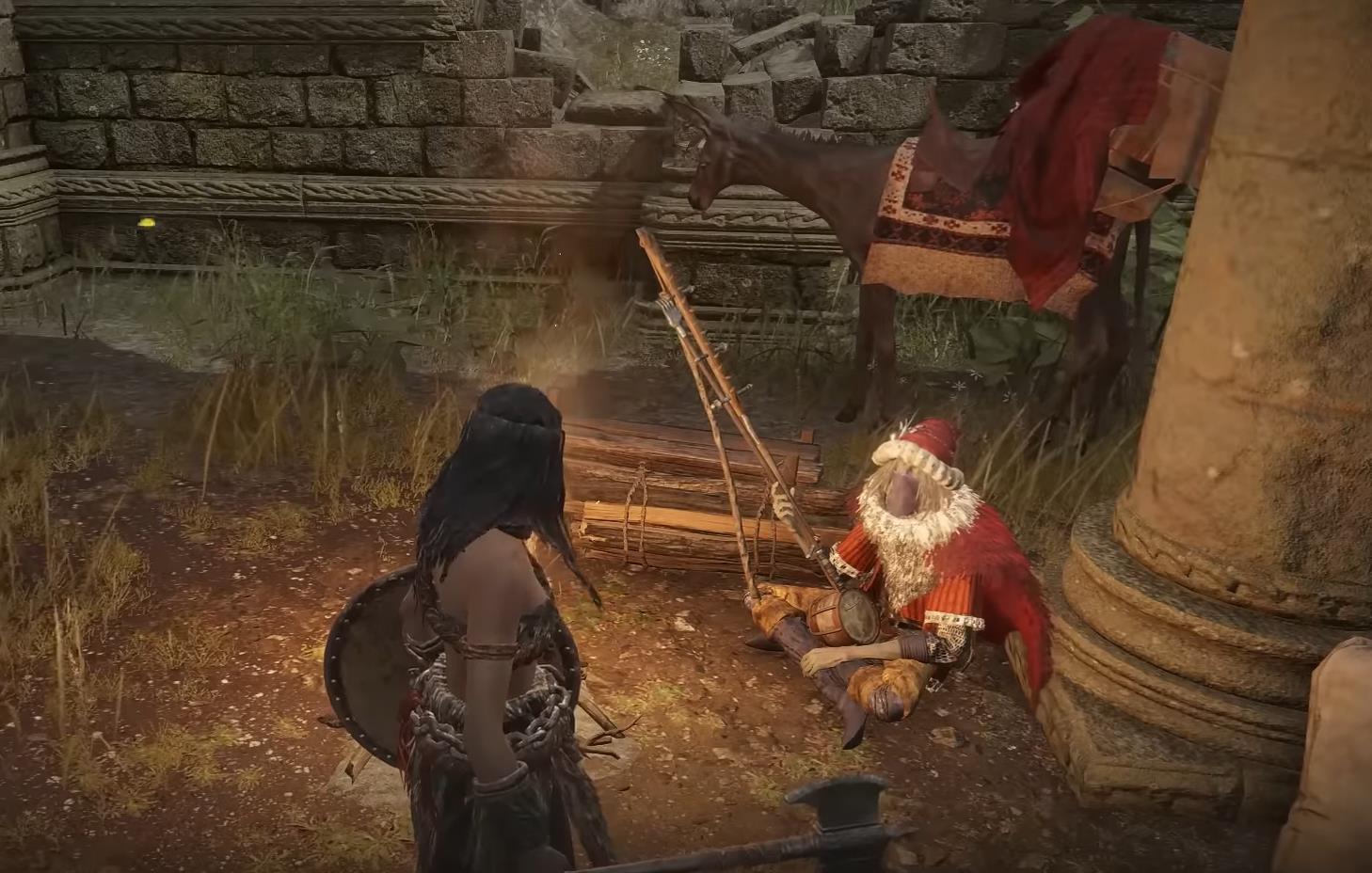 Image for Elden Ring actually had a whole quest tying merchant Kale and his nomadic people to the Three Fingers