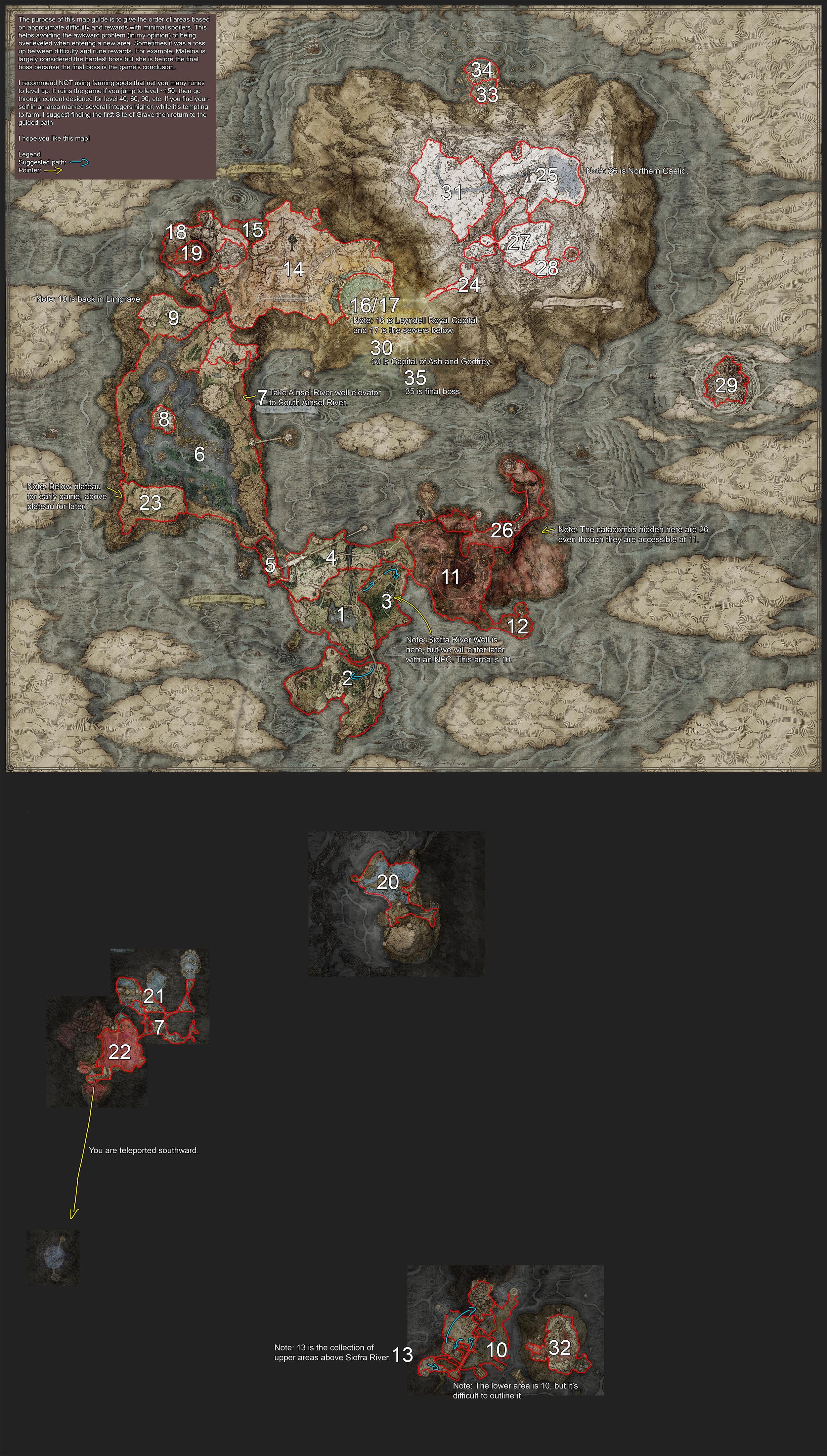 Elden Ring map has the best order of exploring The Lands Between - 8