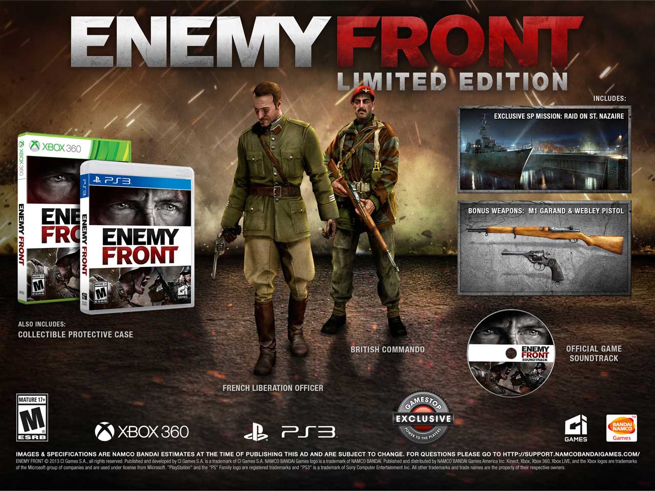 Image for Enemy Front limited edition includes exclusive content