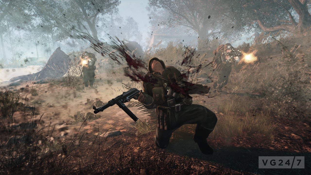 Image for Enemy Front video shows gameplay, how to use a Nazi as a human shield 