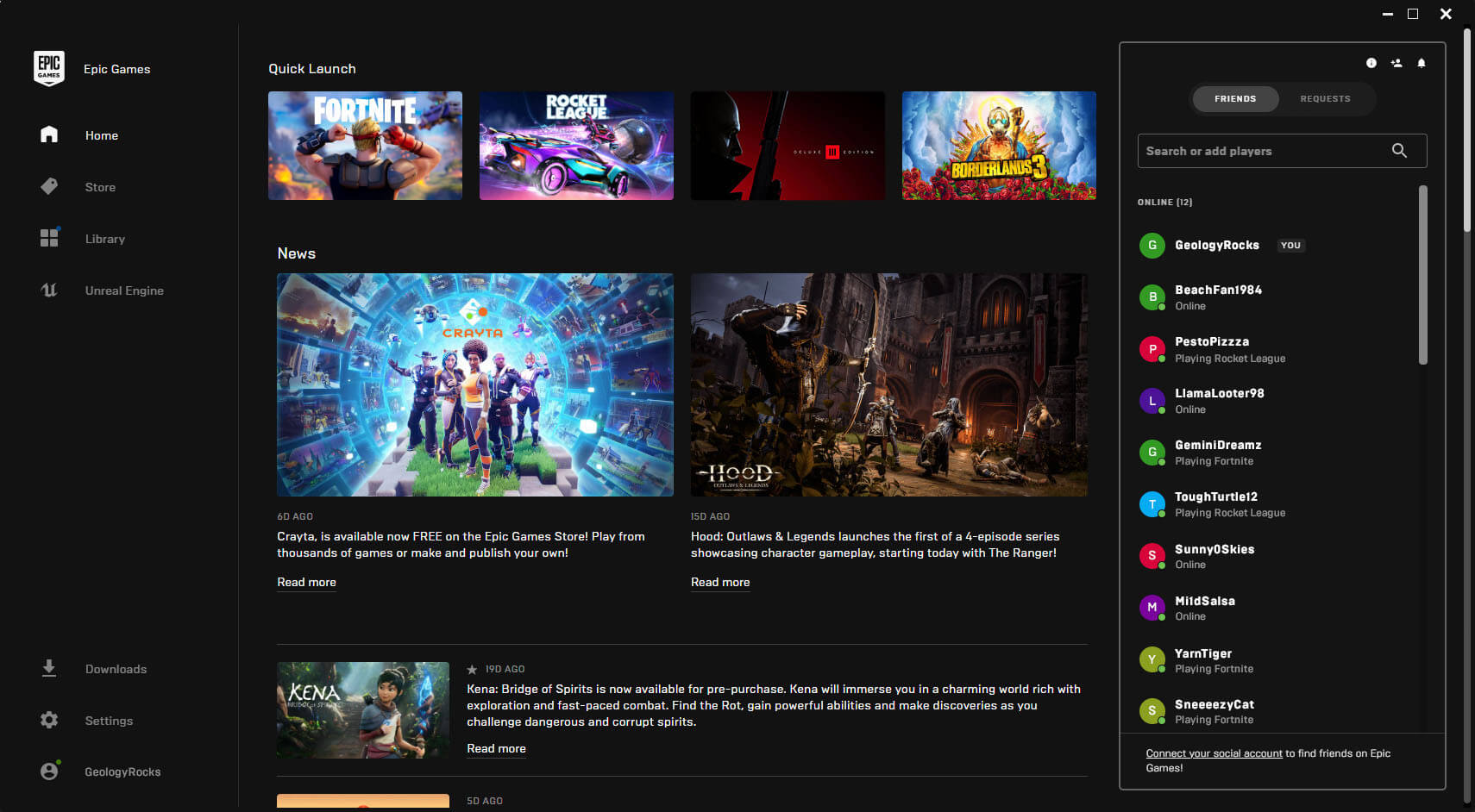 Image for Epic Games Store is getting voice chat, text chat and a party system soon