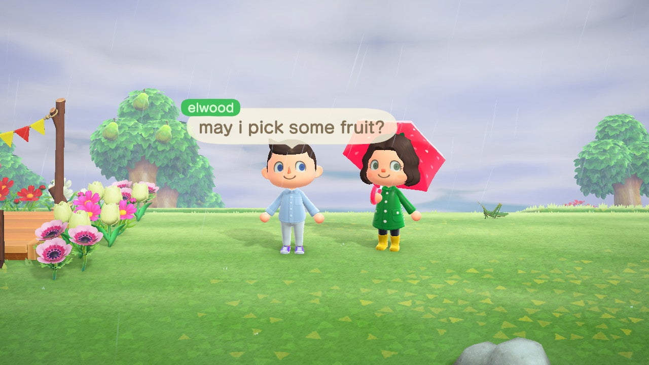Image for Elijah Wood visits an Animal Crossing player's island to sell turnips