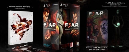 Image for F.E.A.R. 3 Collector's Edition outed, glowing Alma featured