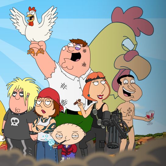 Image for Family Guy: The Quest for Stuff video shows the opening sequence 