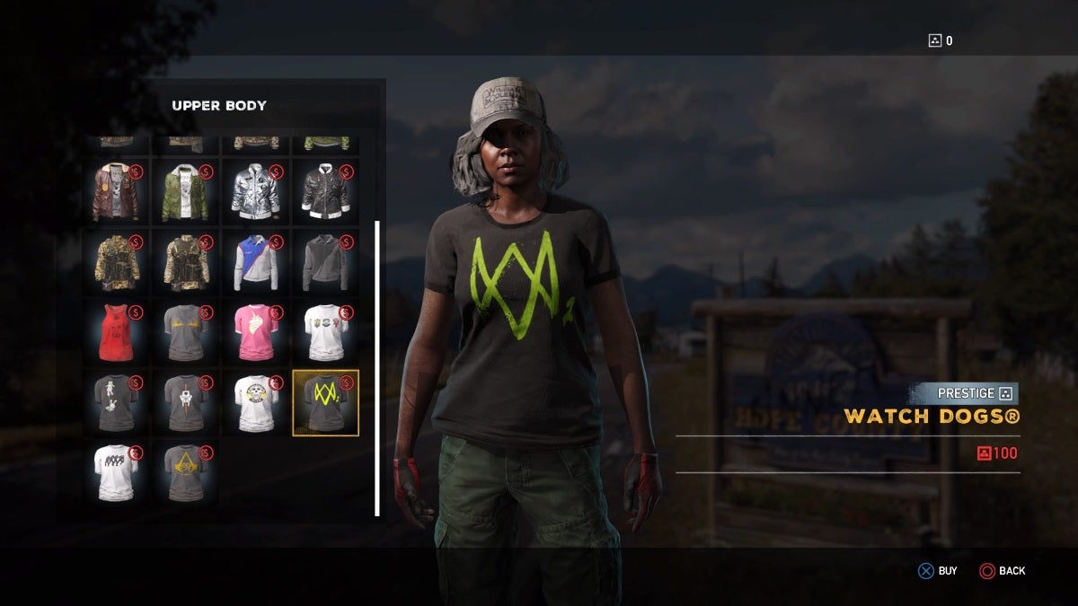 Image for Far Cry 5: check out the Assassin's Creed, Beyond Good & Evil, Rainbow Six t-shirts for customising your character