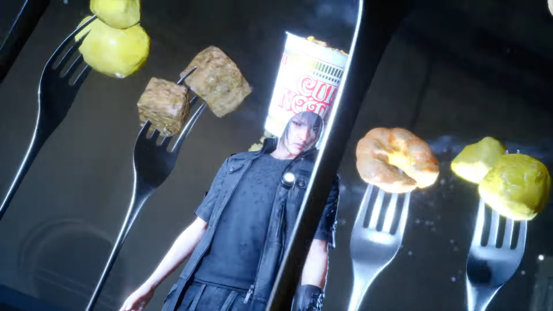 Final Fantasy 15 Japanese Cup Noodle Commercial Is All Kinds Of Crazy