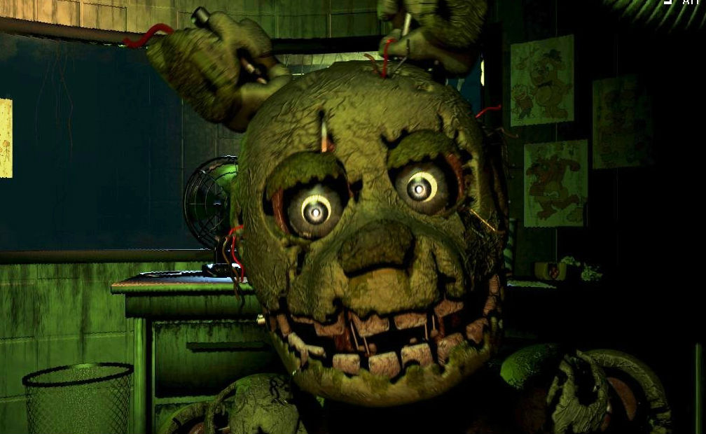 5 ночей тебе осталось. Five Nights at Freddy's 3 СПРИНГТРАП. Пять.ночей с Фредди сплинтрап. СПРИНГТРАП ФНАФ 1 скример.