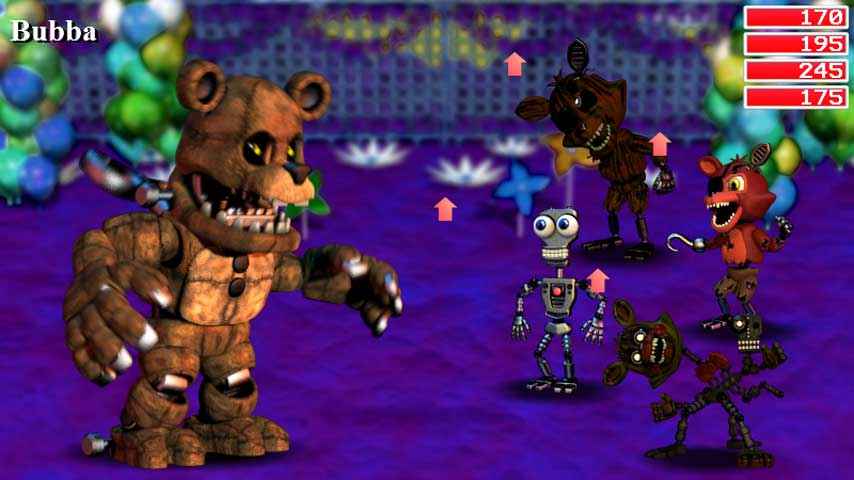 unlock all characters in fnaf world update 2