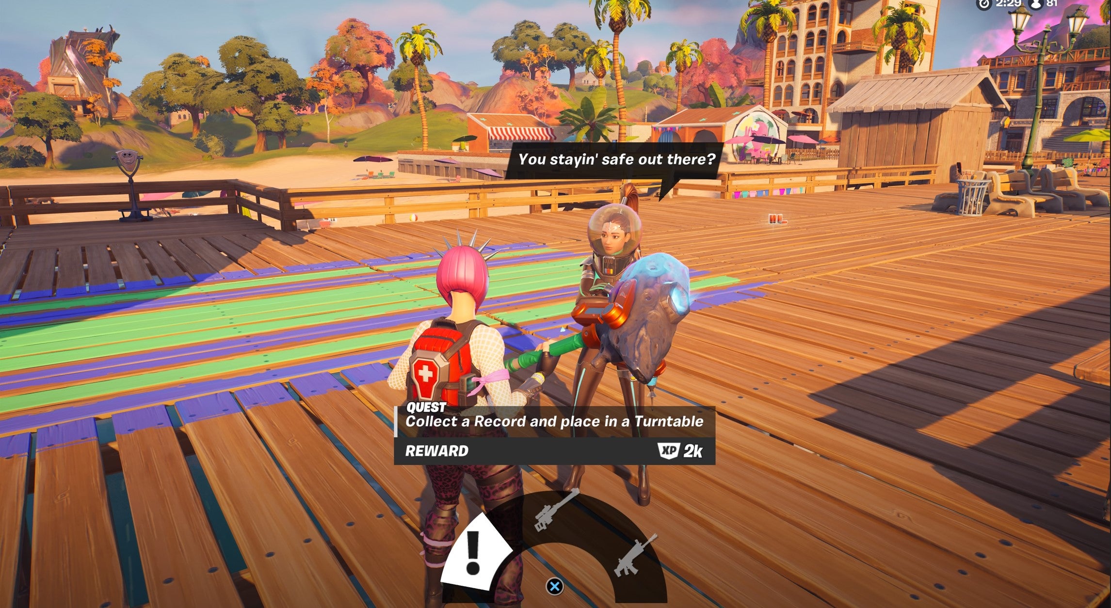 Fortnite Ariana Grande Monster Hunter Quests  How to reveal the Command Symbol - 44