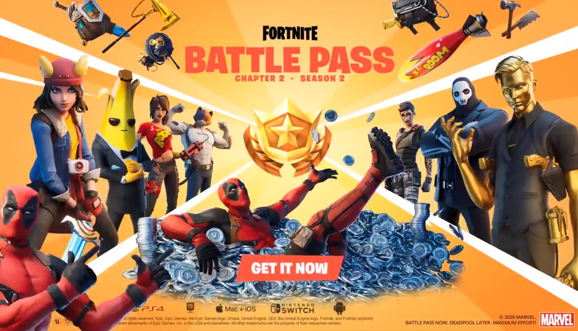 Image for Fortnite: Chapter 2 Season 2 - New Battle Pass trailer shows off recruitable agents and reveals Deadpool cross-over