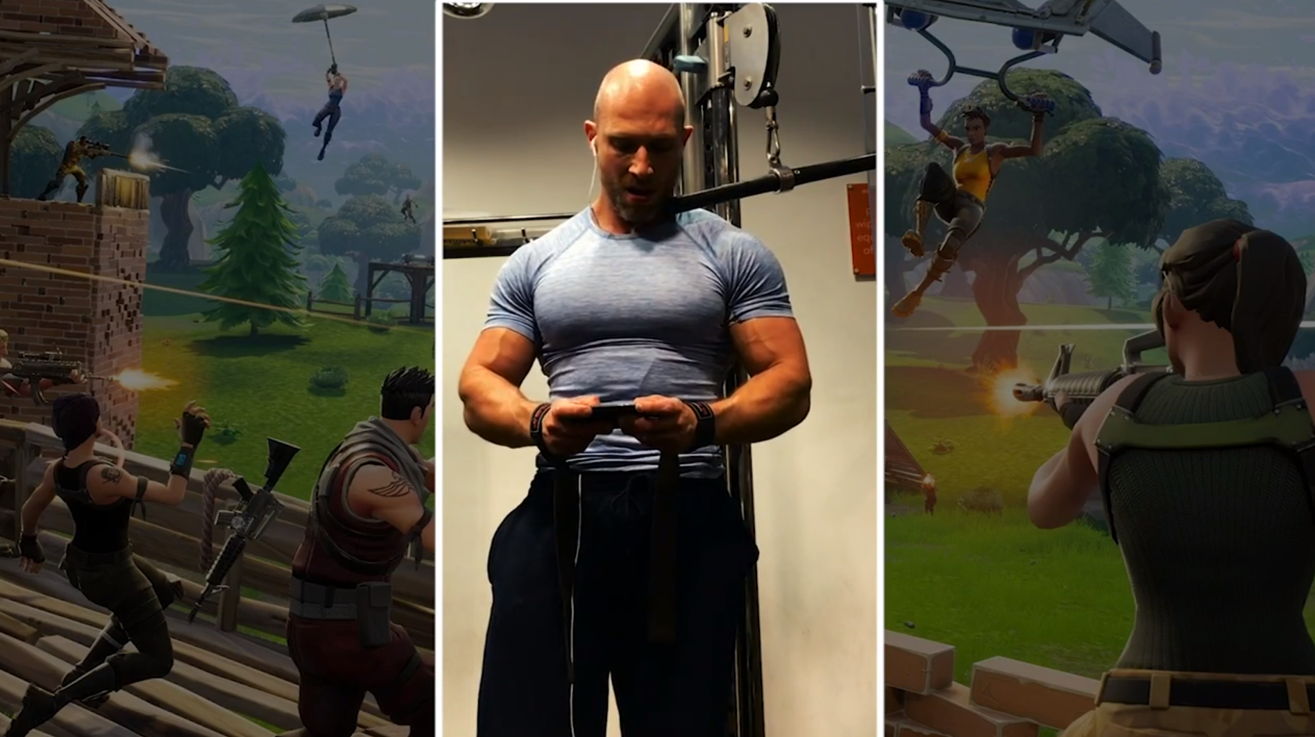Image for Fortnite: Chattle Royale – Simon Miller takes the nerds to his home turf: the gym