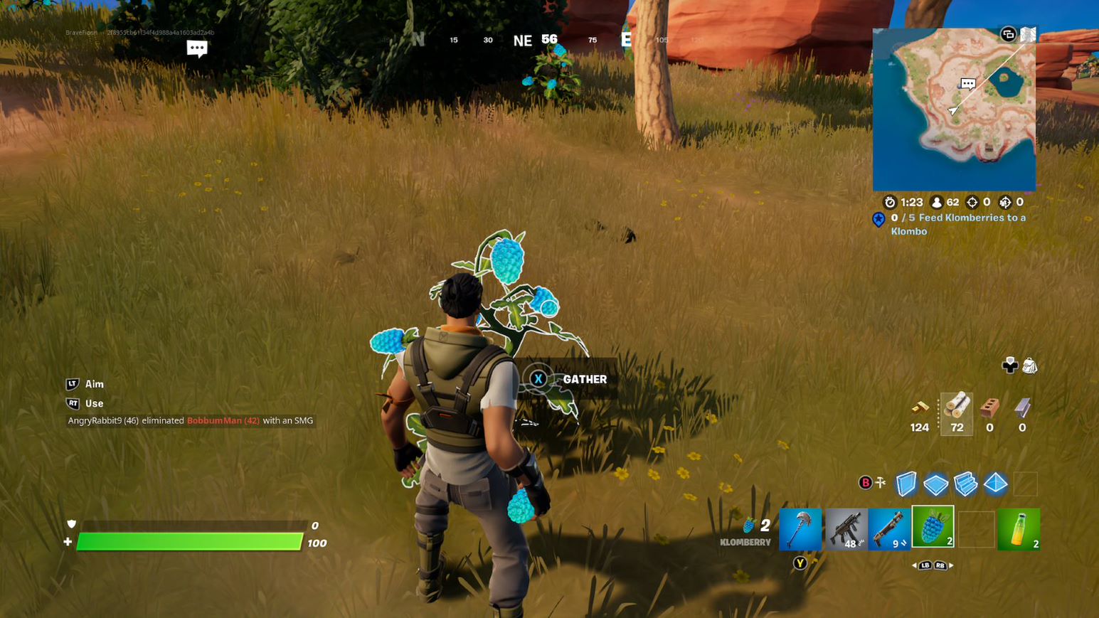 How to feed klomberries to a Klombo in Fortnite - 16
