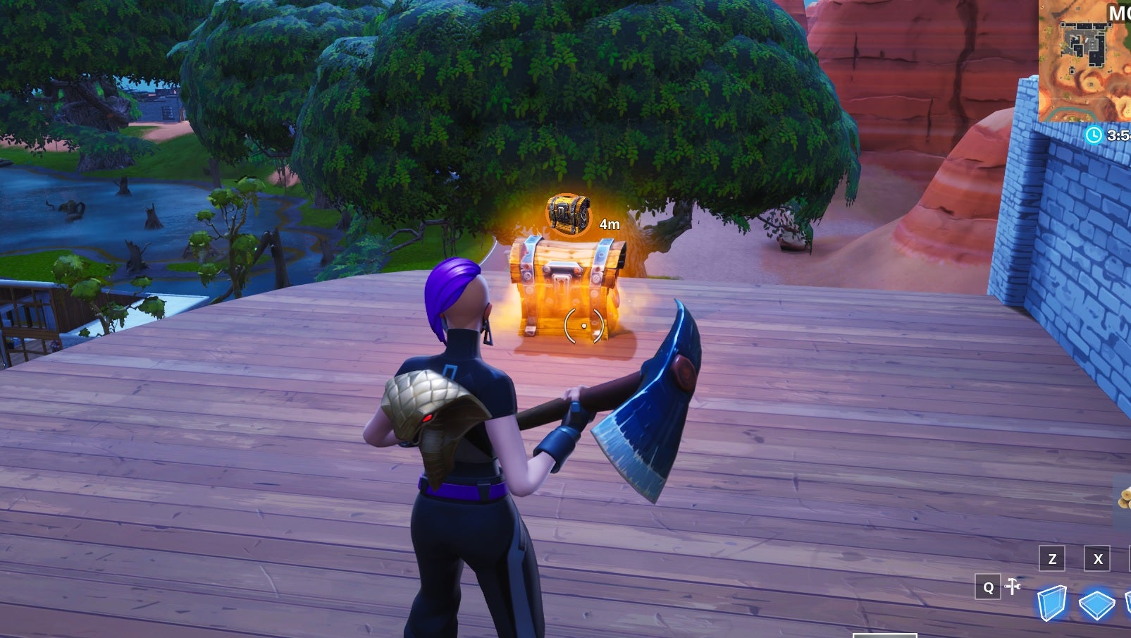 Image for Fortnite: Mark a chest, a shield item and a healing item in a single match