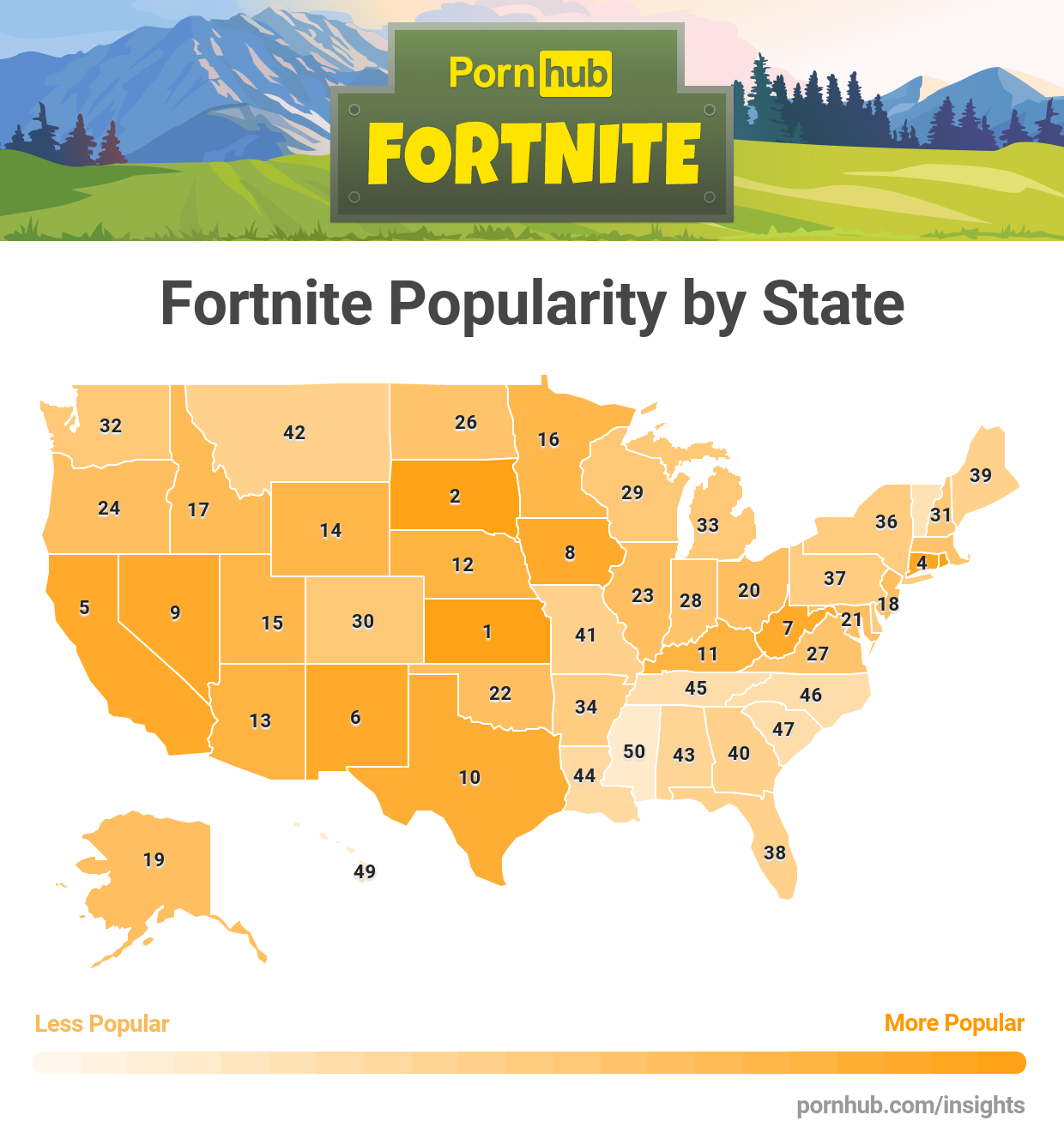 Pornhub Map 2022