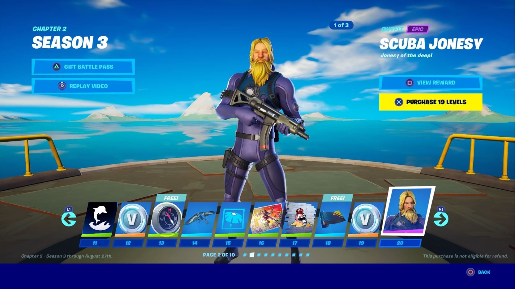 Fortnite Season 3 Battle Pass Skins Fade Scuba Jonesy Kit Eternal Knight Vg247