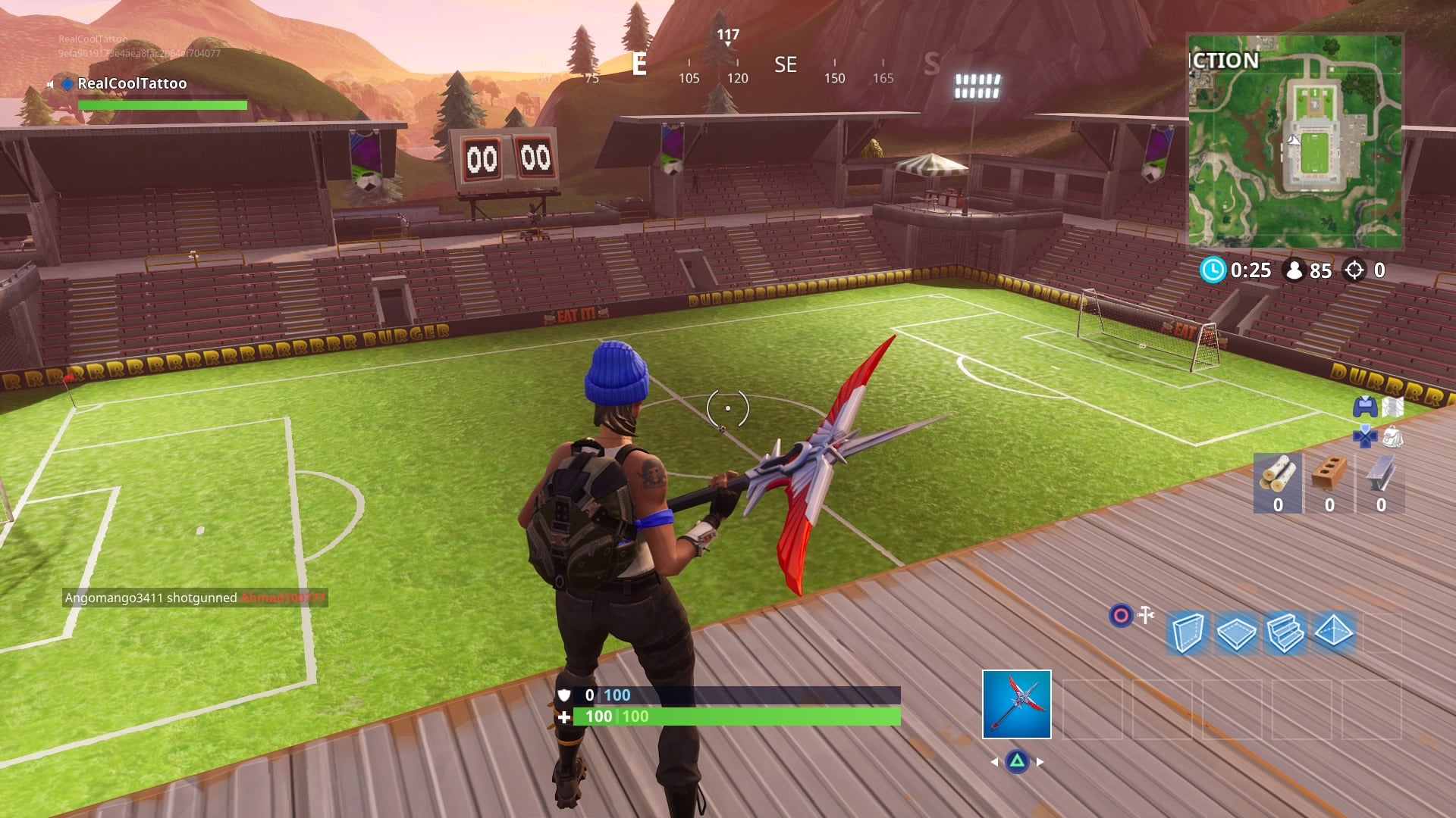 Fortnite Score on different pitches Where to find all the football