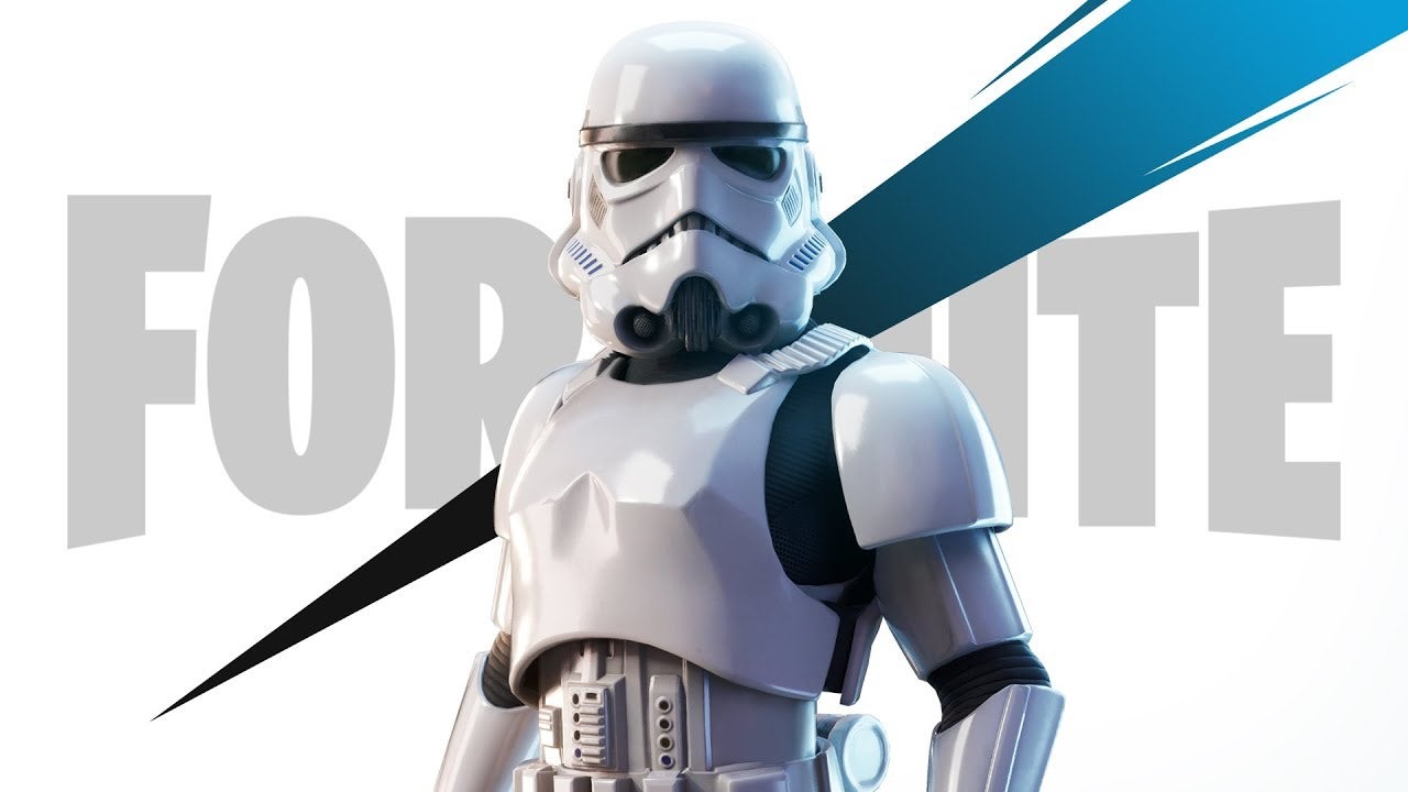 Image for Grab a Fortnite Stormtrooper skin from the item shop or by purchasing Jedi: Fallen Order