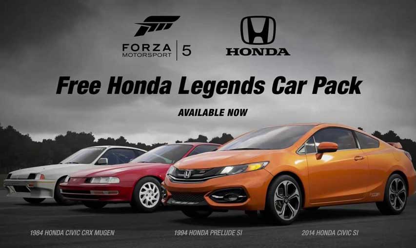 Forza 5 S Honda Legends Car Pack Available Now For Free Vg247