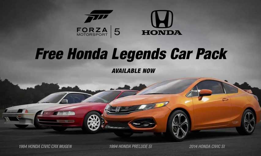 Image for Forza 5's Honda Legends Car Pack available now for free