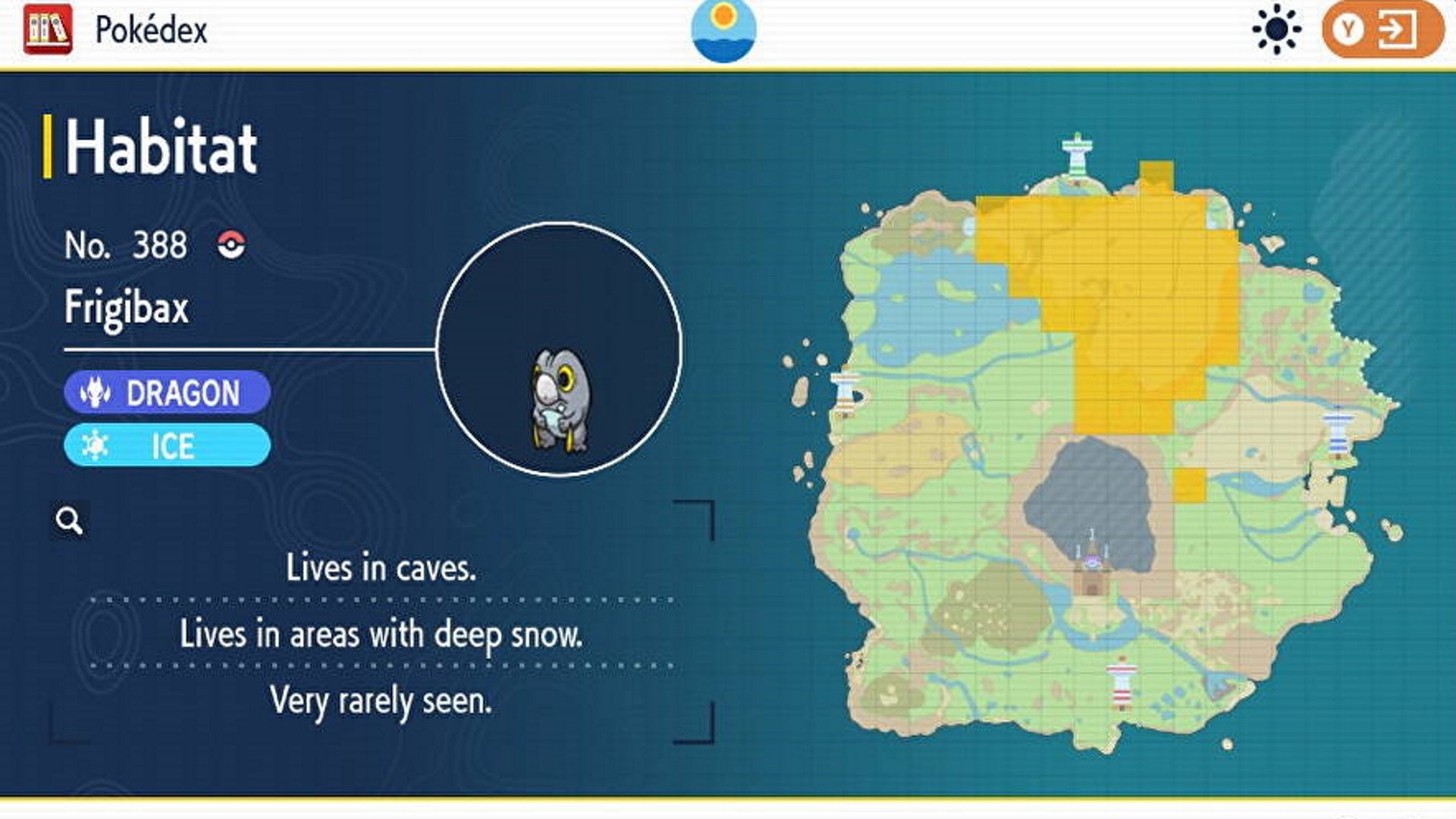 Pokemon Scarlet and Violet Frigibax location  How to get Frigibax - 60