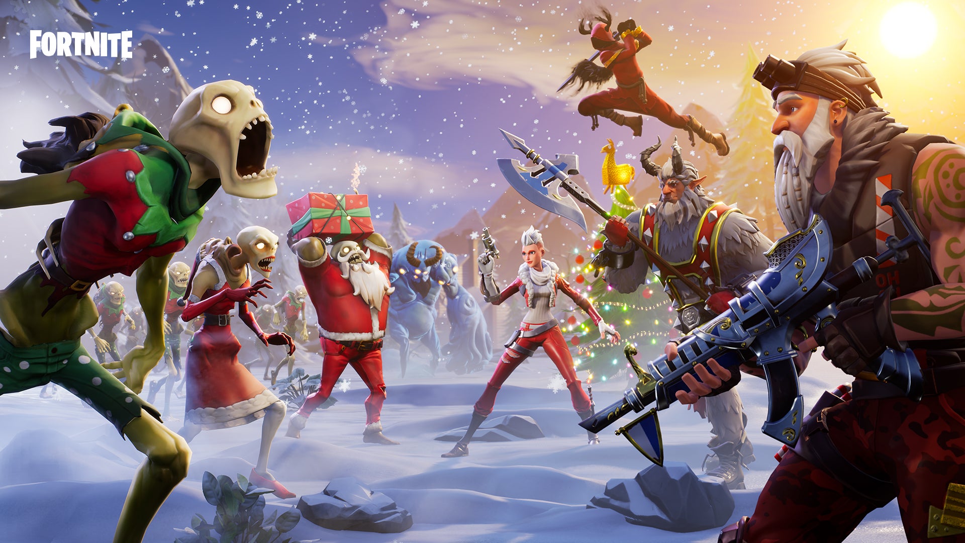 Image for Fortnite v7.10 patch adds 14 Days of Fortnite event, Winter themed islands and Frostnite survival mode