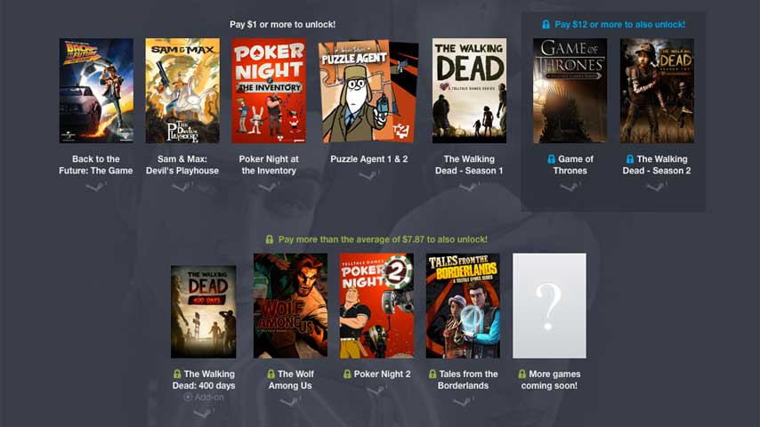 Image for Game of Thrones, Walking Dead and more in Telltale's Humble Bundle