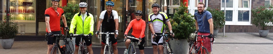Image for GamesAid cyclists complete third Brighton-Cologne charity ride