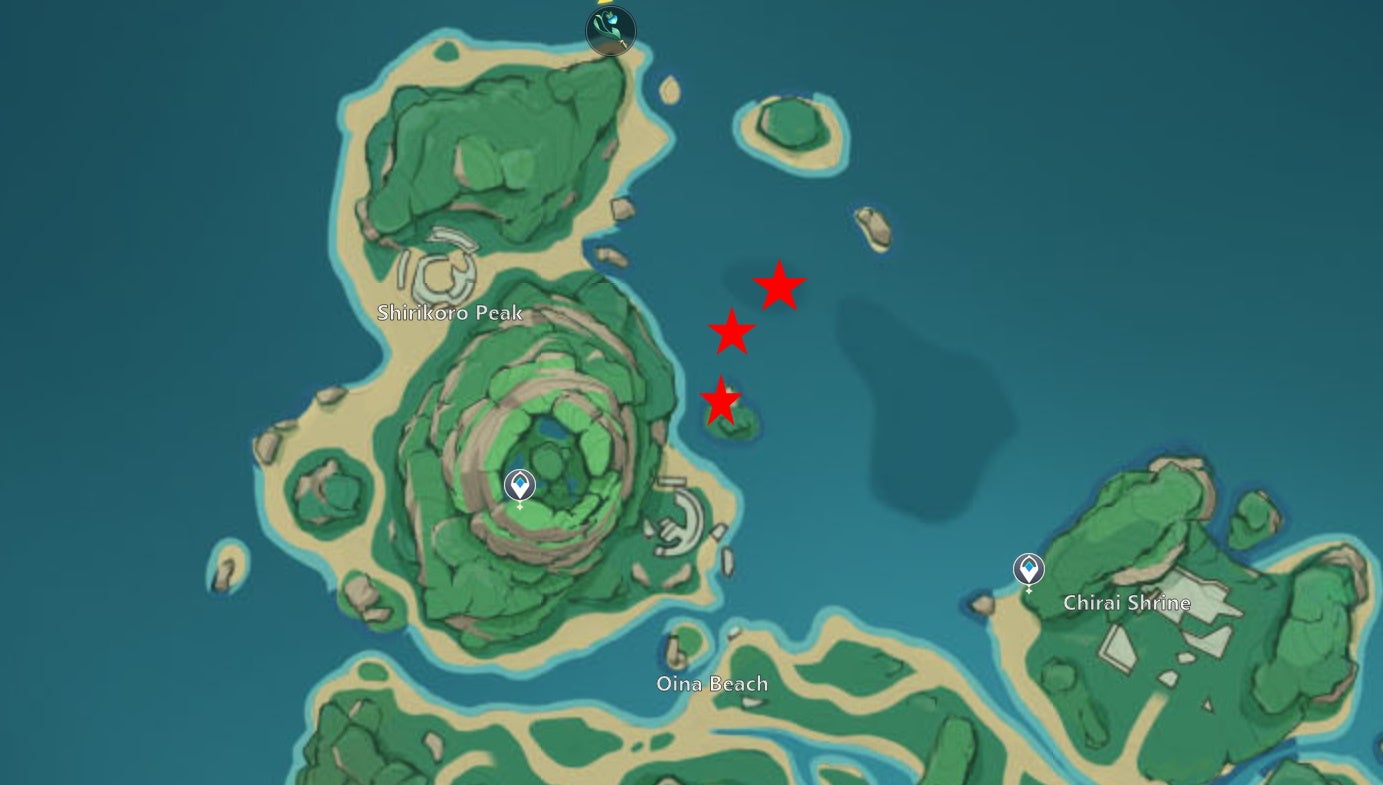 Genshin Impact Star Shaped Gems and where to find Electro Seelies - 48