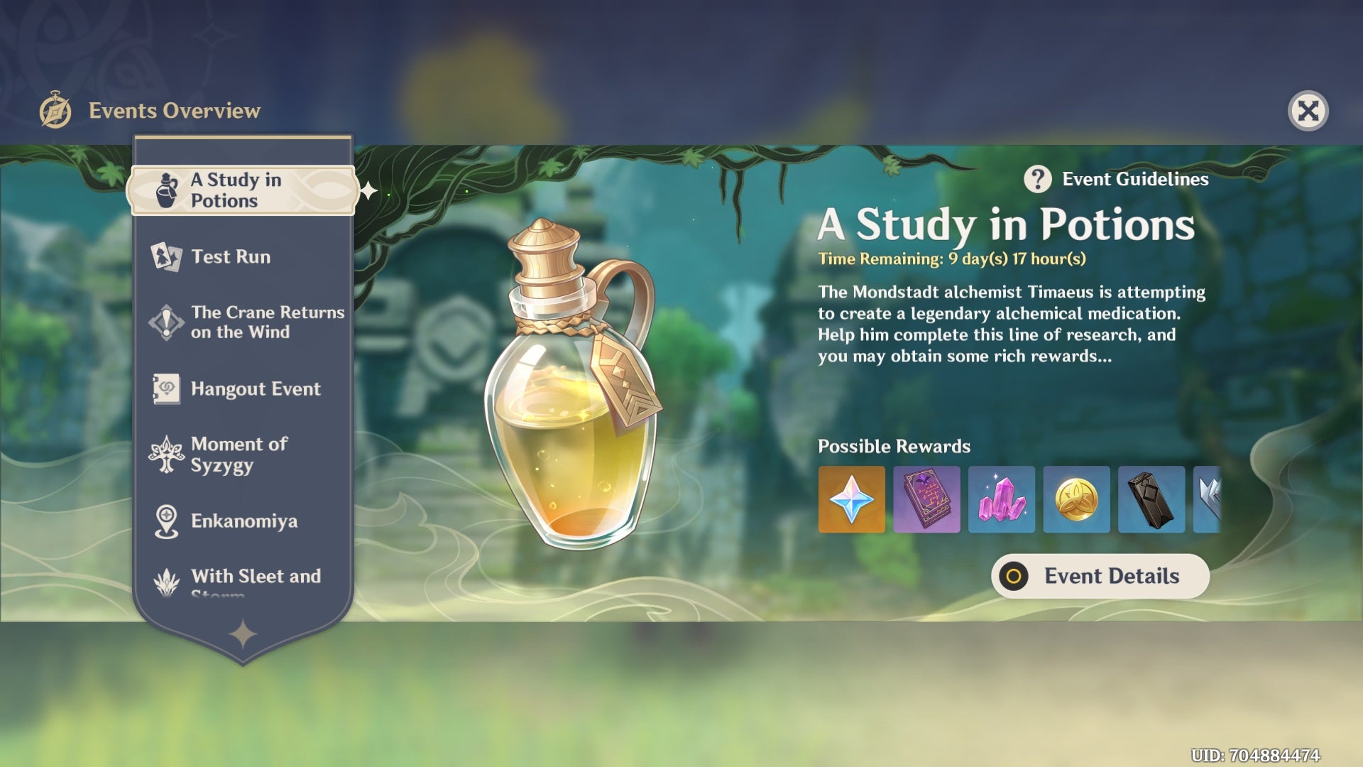 Image for Genshin Impact: A Study in Potions event has gone live!