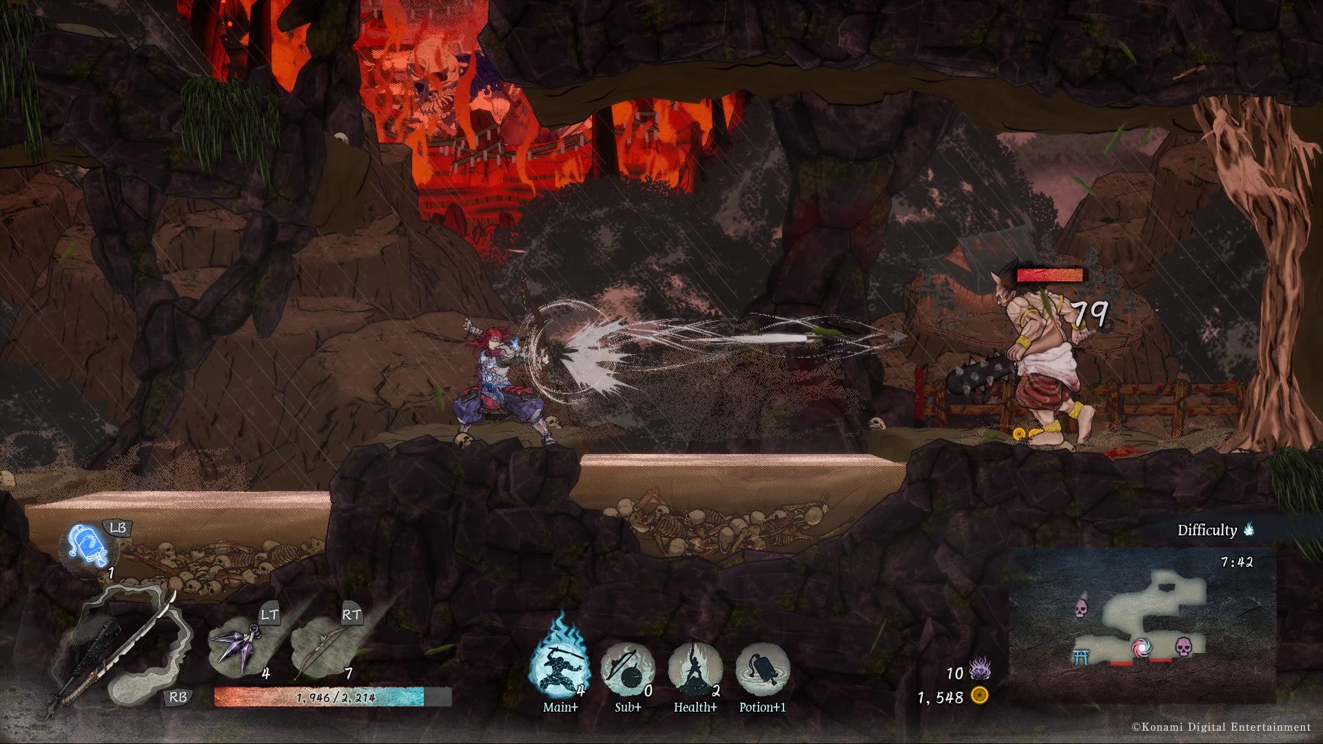 GetsuFumaDen  Undying Moon is a roguelike hack and slash from Konami - 88