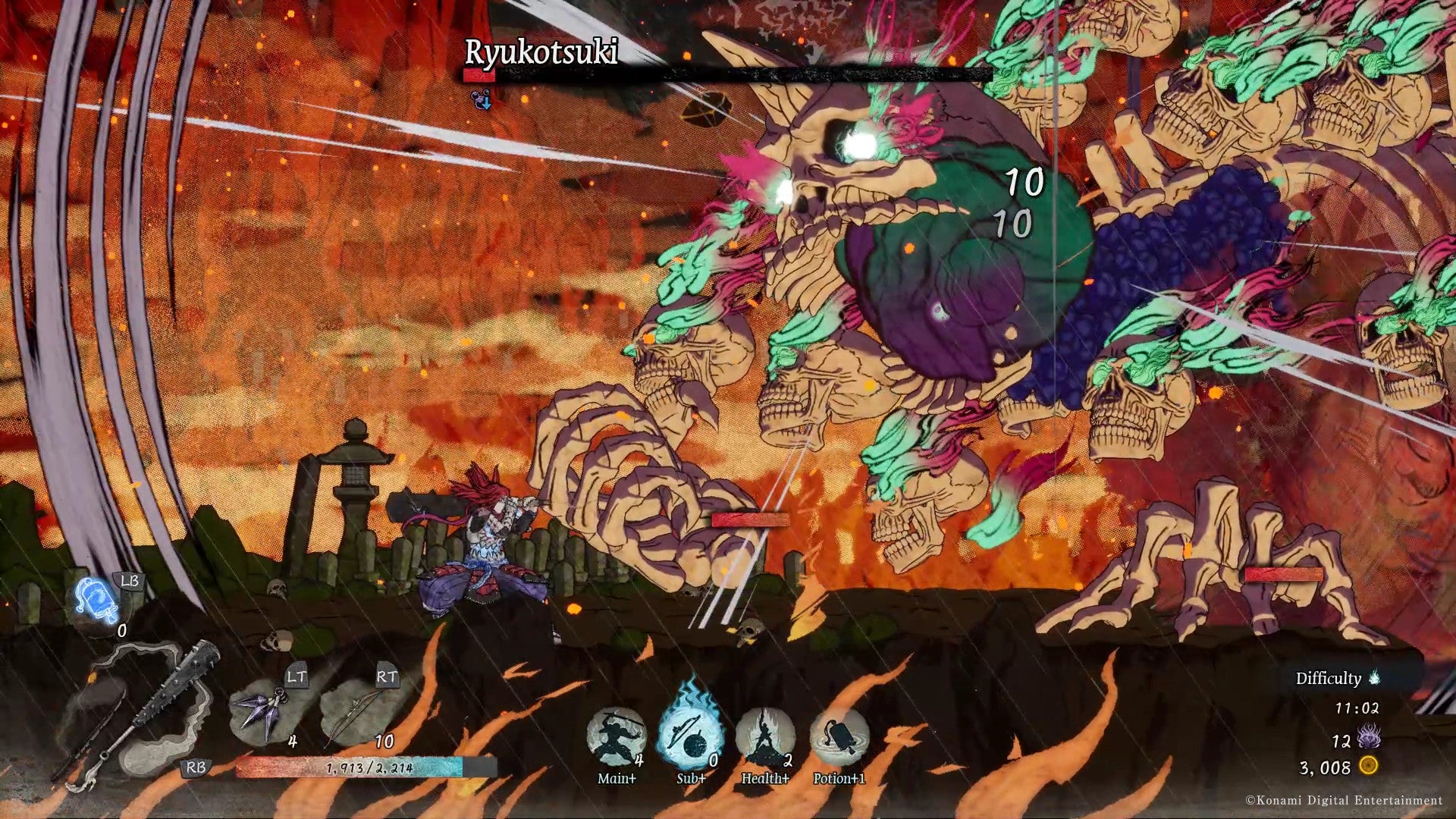 GetsuFumaDen  Undying Moon is a roguelike hack and slash from Konami - 69