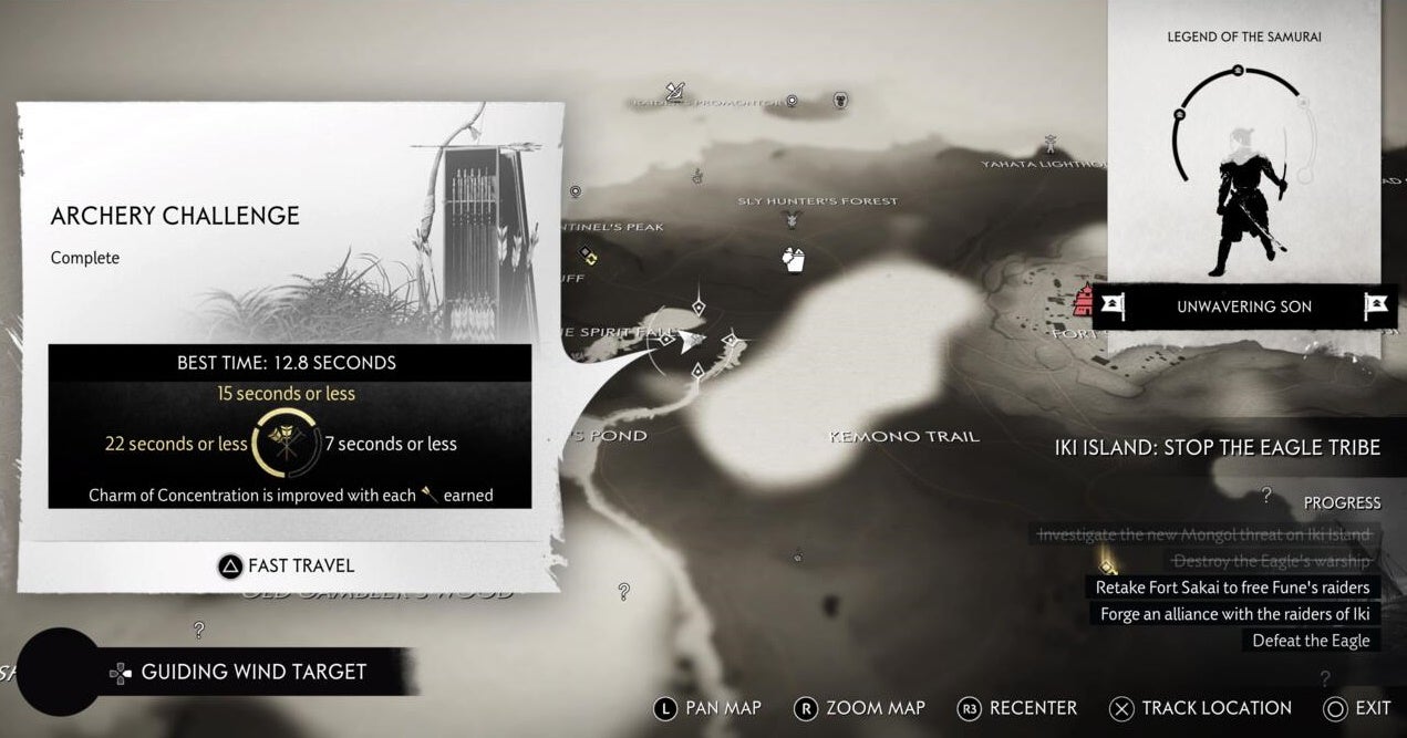 Ghost of Tsushima Archery Challenge guide  All Archery Challenge locations - 45