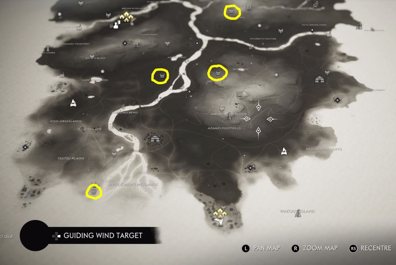 Image for Ghost of Tsushima Hot Springs locations - where to find every health upgrade