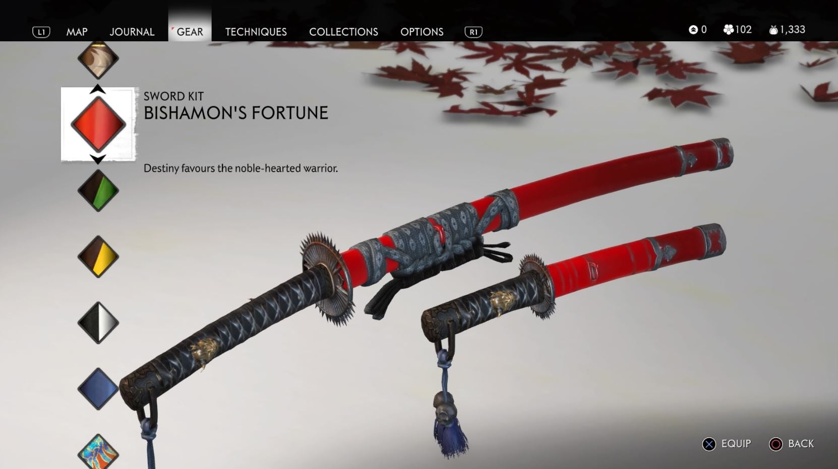 Ghost of Tsushima Full map   where to find every sword kit  vanity item and secret hat easter egg - 90