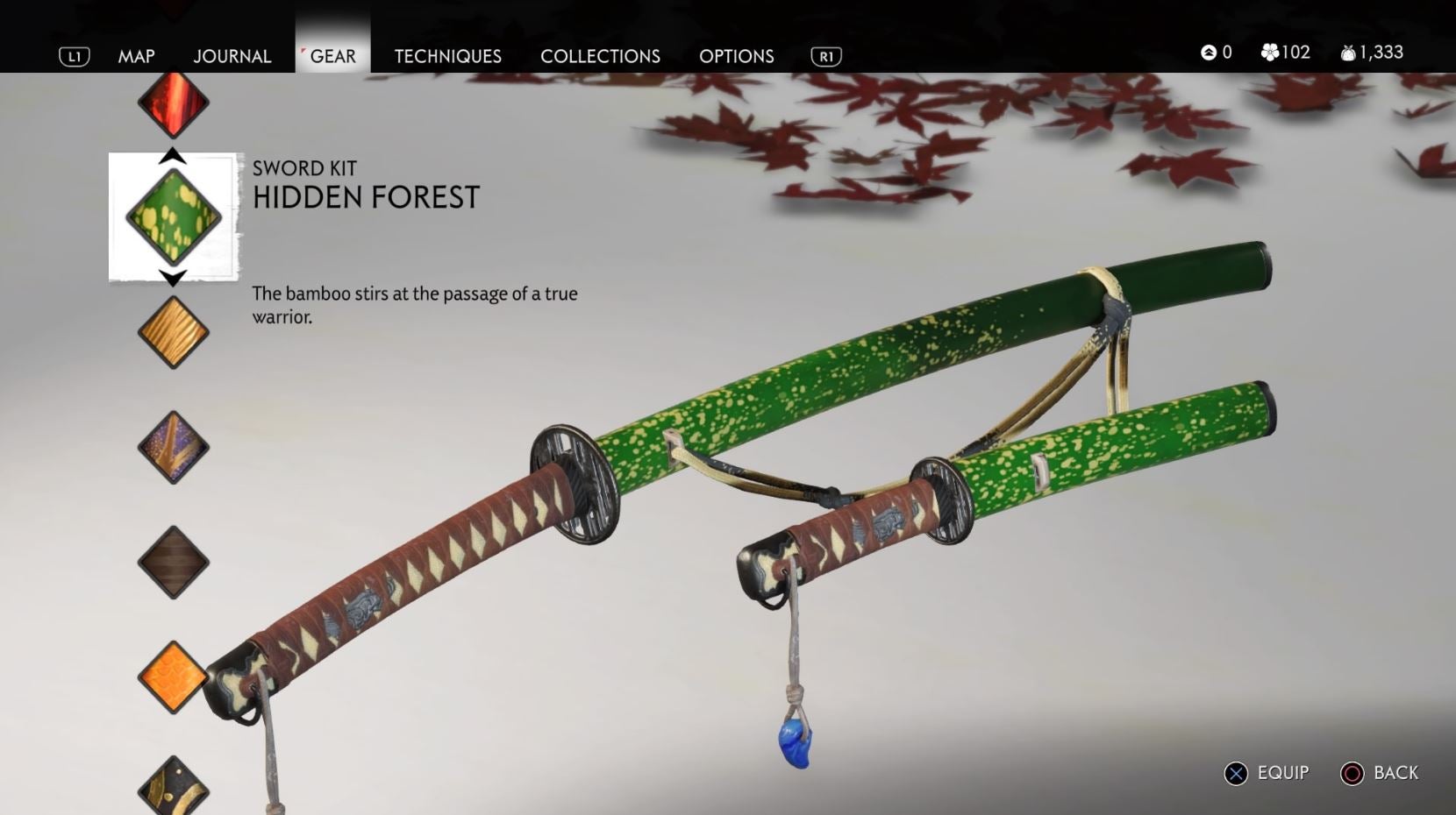 Ghost of Tsushima Full map   where to find every sword kit  vanity item and secret hat easter egg - 70