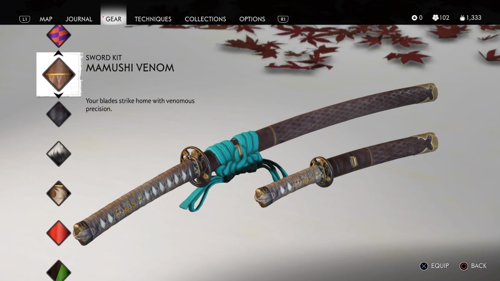 Ghost of Tsushima Full map   where to find every sword kit  vanity item and secret hat easter egg - 3