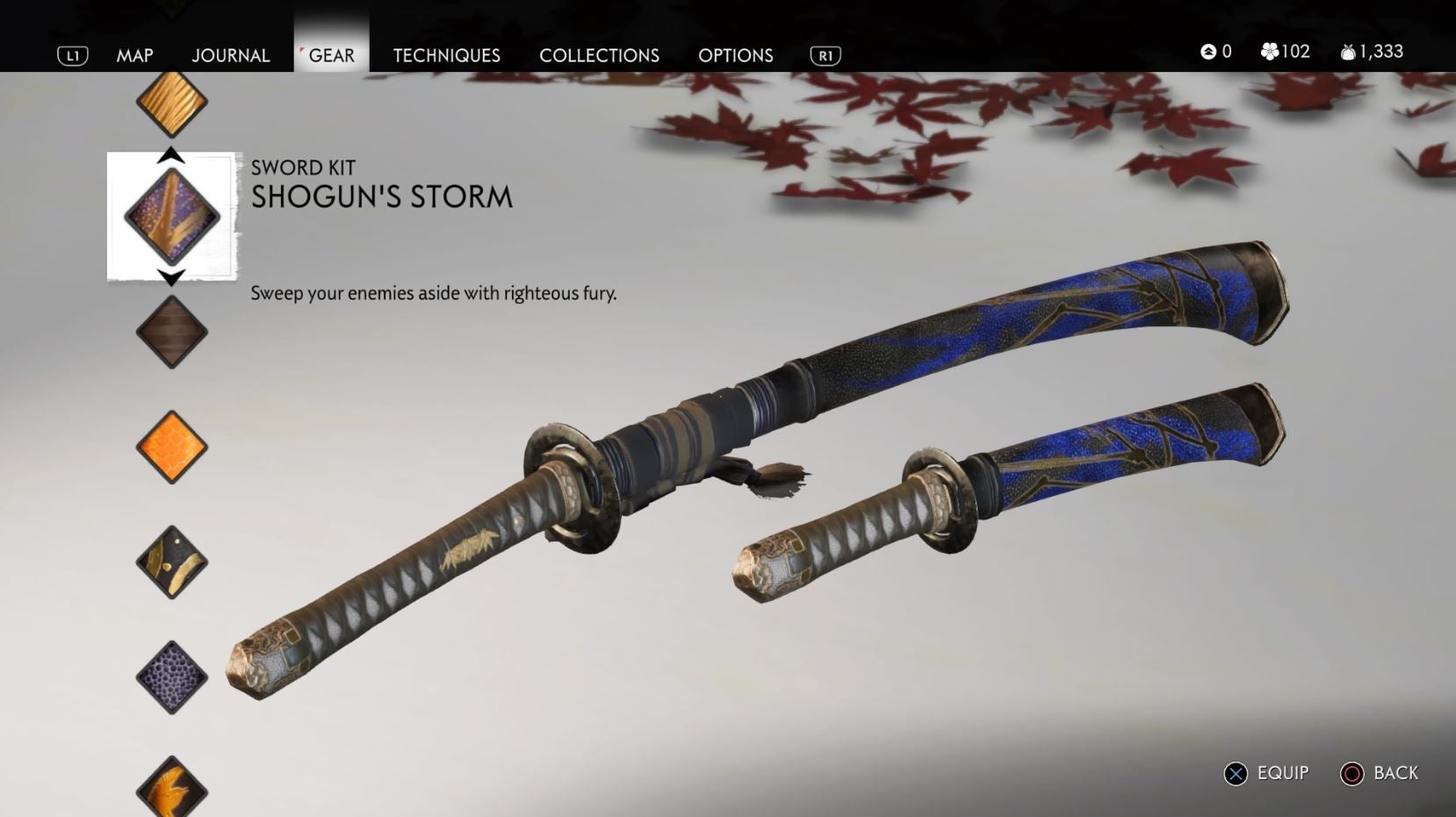 Ghost of Tsushima Full map   where to find every sword kit  vanity item and secret hat easter egg - 14