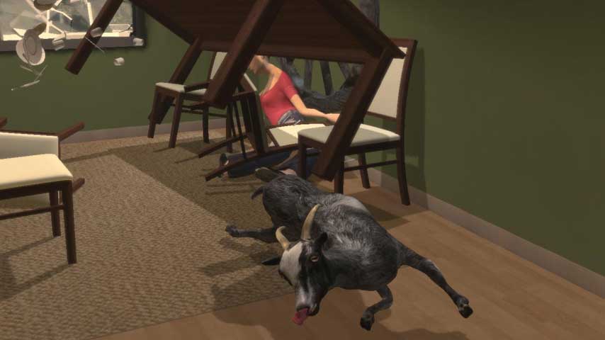 Image for Goat Simulator was "four houses and a Goat on a map in UDK" at reveal