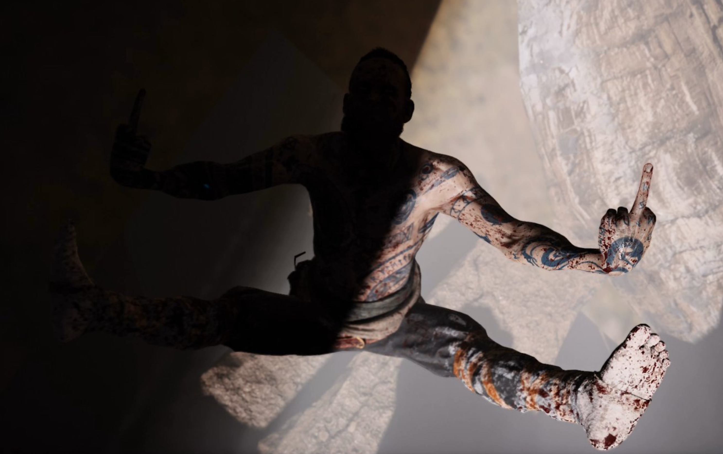 Image for God of War baddie flips you off in style when you’re not looking, as revealed by a camera hack