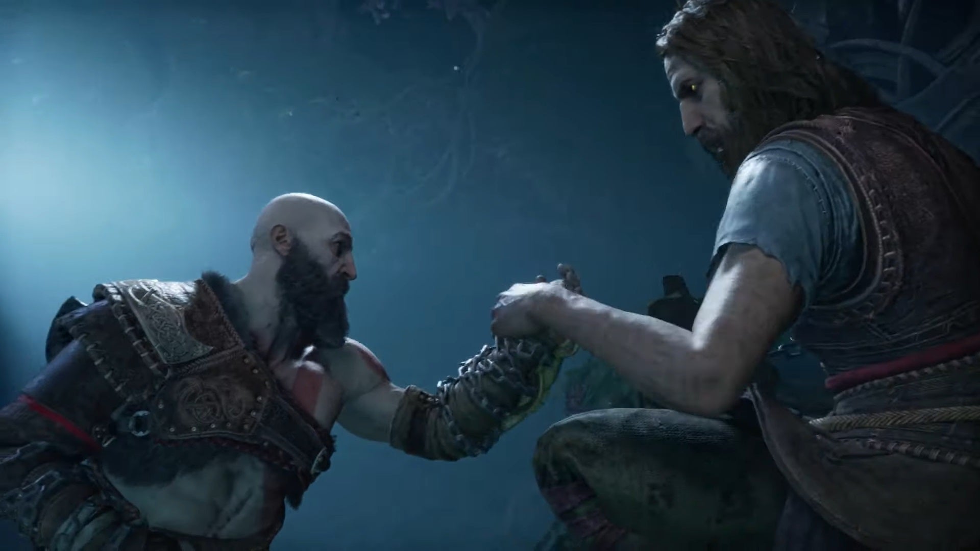 Screenshot from God of War Ragnarock trailer from September Sony State of Play