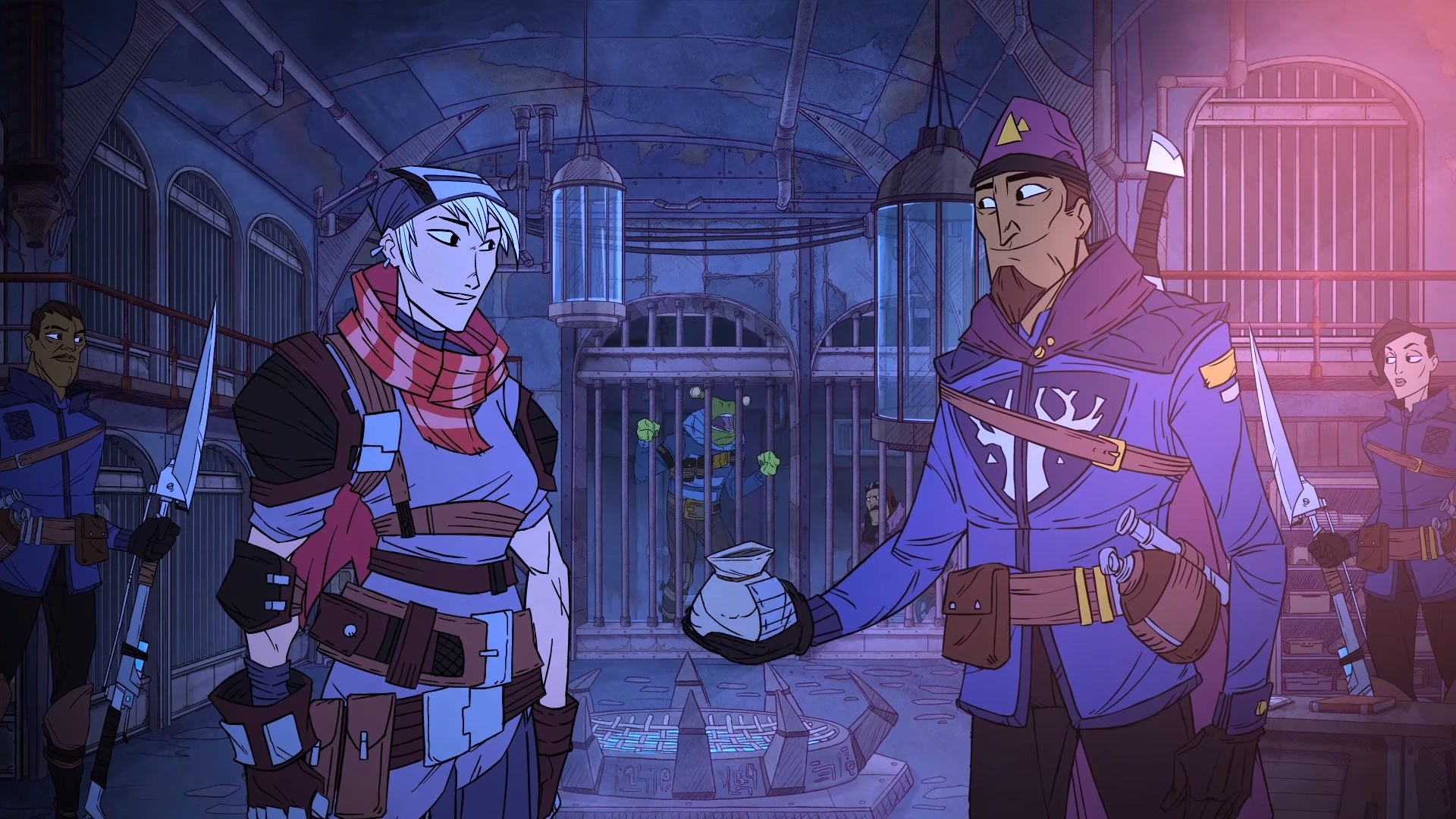 Image for Griftlands is a gorgeously-animated sci-fi RPG from Klei