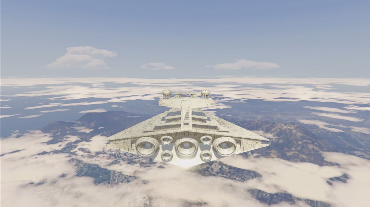 Image for Someone has made a Star Destroyer mod for GTA 5