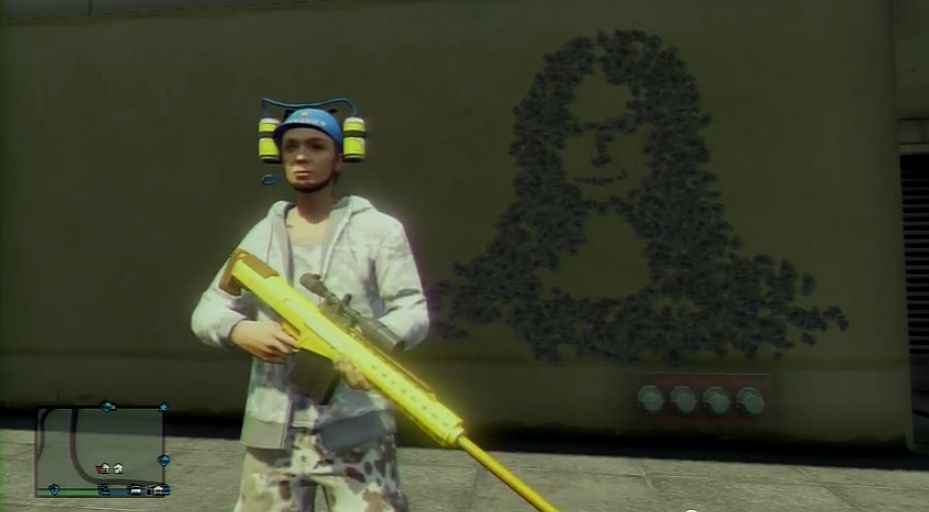 Image for This is how you make art in GTA Online - with a gun