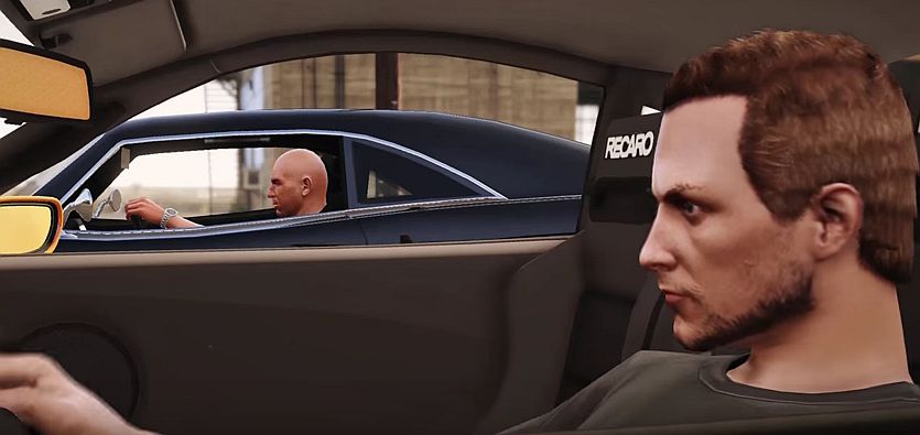 Image for GTA 5 video recreates The Fast and the Furious race scene with the train